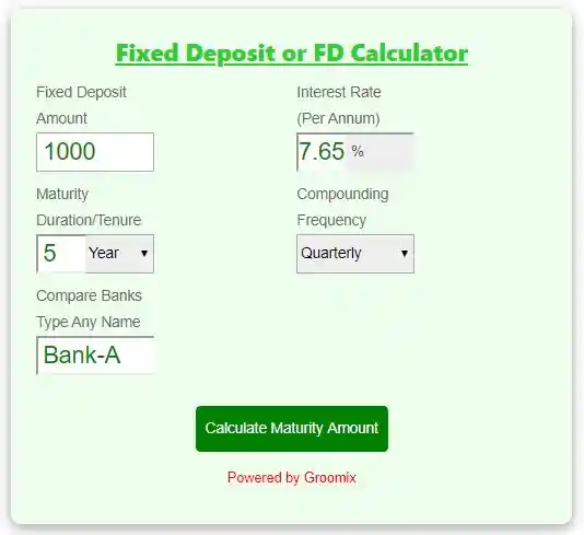 FD Calculator